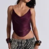 Lavinia Backless Fringe Top