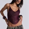 Lavinia Backless Fringe Top