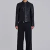 Leather Military Jacket