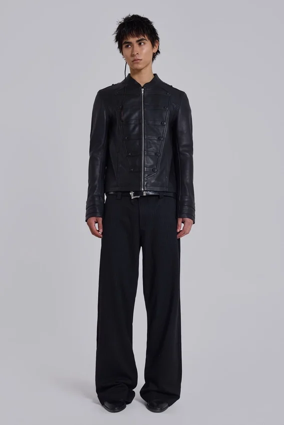 Leather Military Jacket