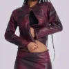 Lynx Faux Leather Mini Skirt