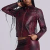 Lynx Faux Leather Mini Skirt