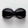 Majorette Oversized Round Sunglasses in Black