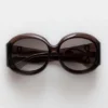 Majorette Oversized Round Sunglasses in Brown