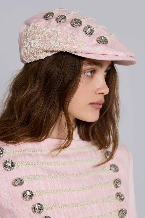 Mandy Military Flat Cap
