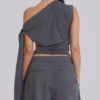 Mena Asymmetric Top in Grey