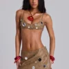 Mirielle PU Leather Bra Top