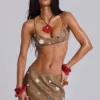 Mirielle PU Leather Bra Top