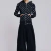 Mono Black Polkadot Hoodie