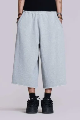Monster 3/4 Grey Marl Shorts