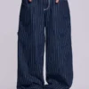 Navy Ollie Pinstripe XL Colossus Jeans