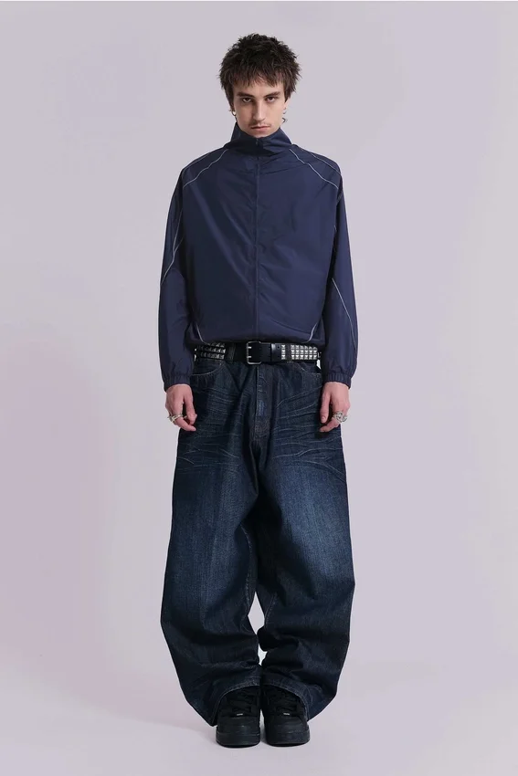 Navy Vapor Tracksuit Top