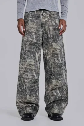 Needle Punch Woodland Camo Colossus Jeans