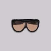 Noctra XL Stud Sunglasses in Amber