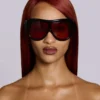 Noctra XL Stud Sunglasses in Damson