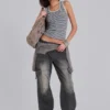 Off Duty Straight Leg Cargos