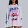Off-Side Airbrush Airtex Oversized Tee