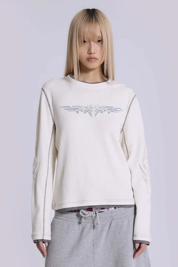 Off White Tattoo Applique Tee