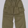 Olive XL Parachute Cargo Pants