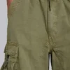 Olive XL Parachute Cargo Pants