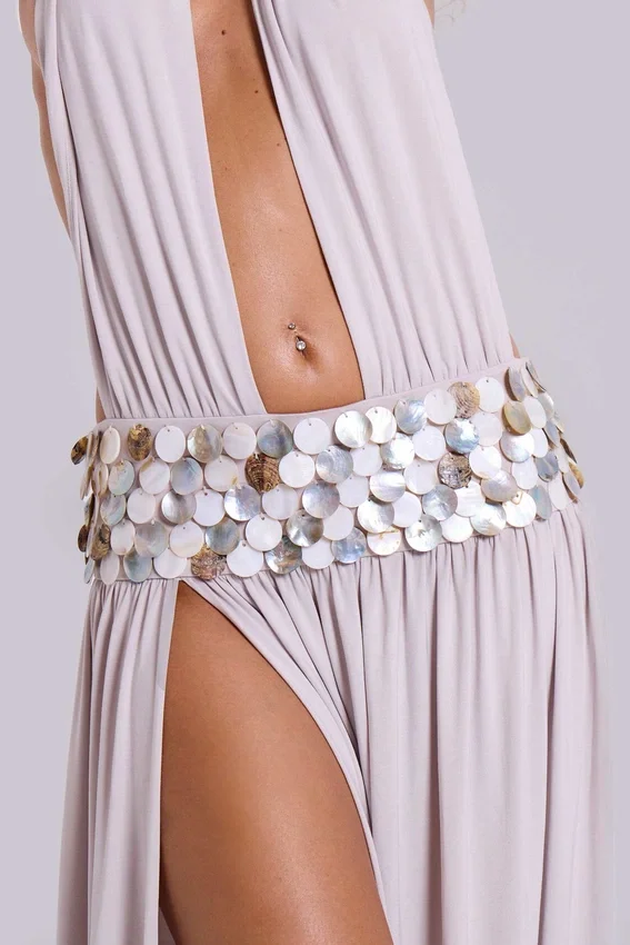 Oryx Maxi Dress with Shells