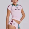 Pink No.13 Football Baby Tee