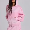 Pink Sporty Baggy Monster Hoodie