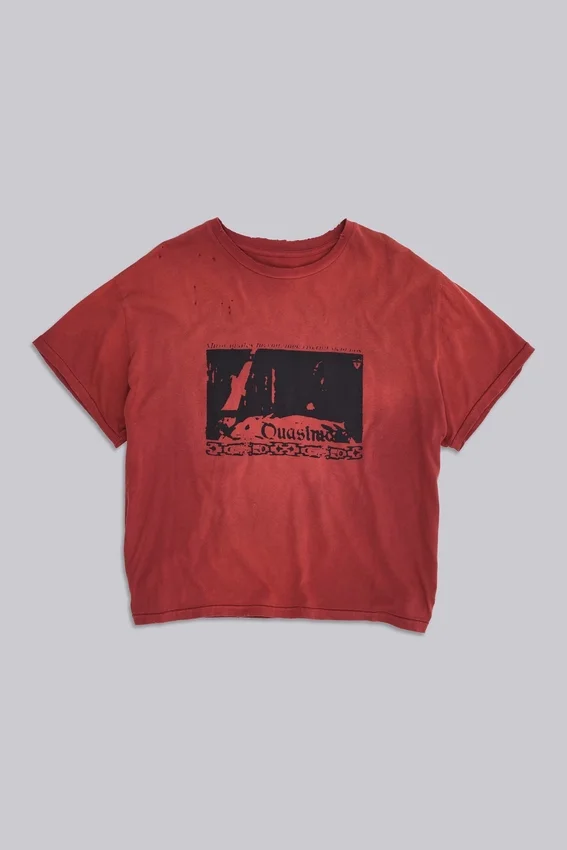 Quasi Red Cropped T-Shirt