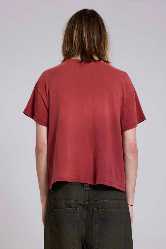 Quasi Red Cropped T-Shirt