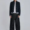 Rebel Military Jacket in Washed Black