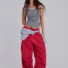 Red Parachute Cargo Pants