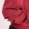 Red Sun Faded Waffle Lined Zip Hoodie