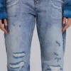 Rider Low Rise Straight Leg Jeans in Light Wash