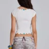 Solira Button Cut Out Top