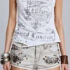 Rock Revival Chain Embroidered Vest Top
