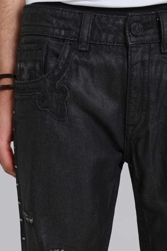 Rock Revival Staple Wax Bootcut Jeans