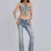 Rock Revival Studded Fleur de Lis Top