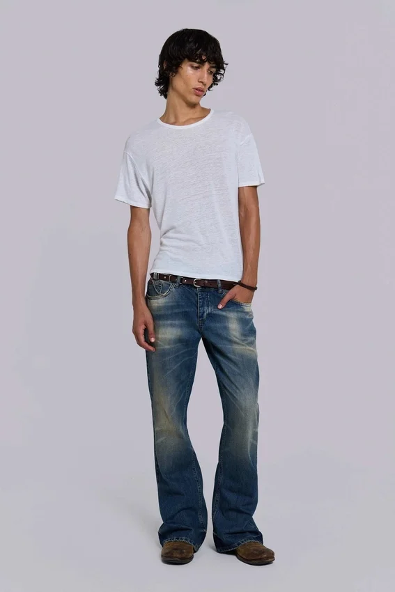 Saddle Skinny Brown Leather Belt