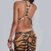 Saffra Cut Out Maxi Dress in Tiger