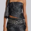 Shadow Studded Mini Skirt
