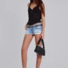 Sheer Henley Vest in Black