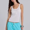 Cleo Slouchy Bootcut Jogger in Turquoise
