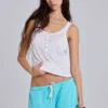 Cleo Slouchy Bootcut Jogger in Turquoise