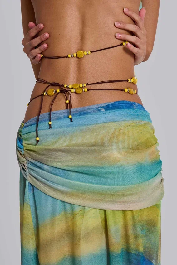 Soleila Draped Maxi Skirt