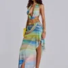 Soleila Draped Maxi Skirt
