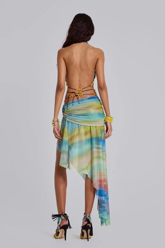 Soleila Draped Maxi Skirt