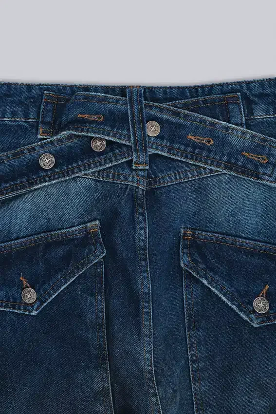 Splatter Cinch Carpenter Jeans