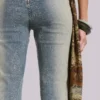 Strap Up Stonewash Jeans