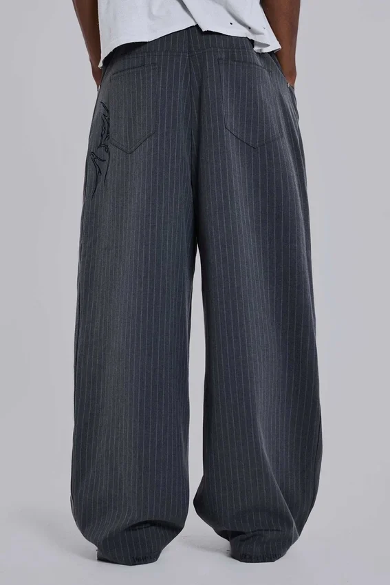 Tattoo Pinstripe Goliath Suit Pants