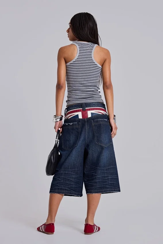 Union Jack Indigo Colossus Jorts